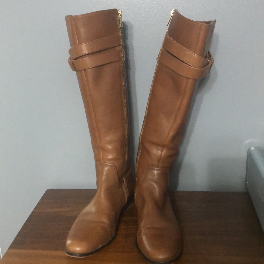 Coach Brown Over the Knee Boots - Picture 2 of 16